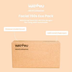 Wateru Facial Tissue Eco Pack 150s (50 packs)