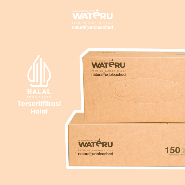 Wateru Facial Tissue Eco Pack 150s (50 packs)