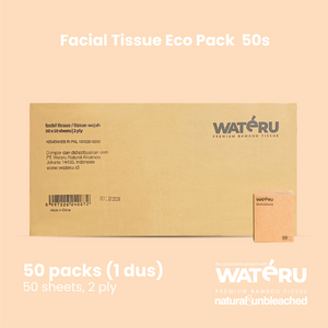 Wateru Facial Box Tissue F50s (50 packs)