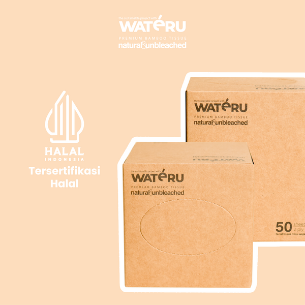 Wateru Facial Box Tissue F50s (50 packs)