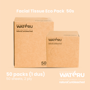 Wateru Facial Box Tissue F50s (50 packs)