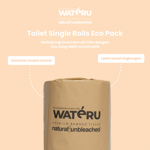 Wateru Toilet Single Rolls Eco Pack (48 rolls)
