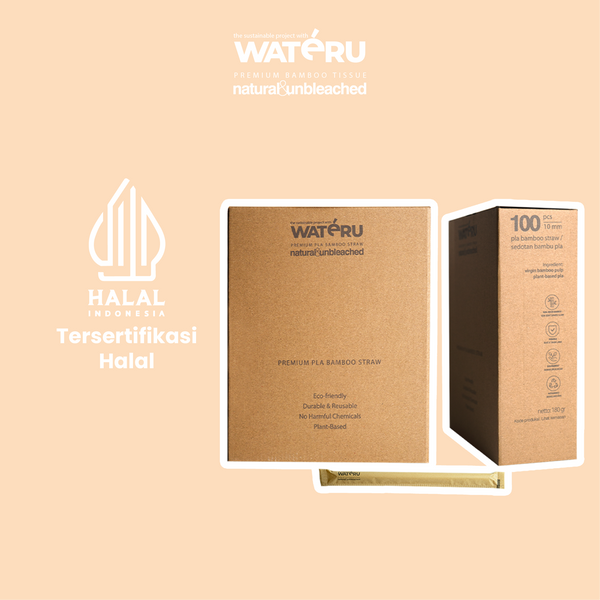 Wateru Bamboo Straw 10mm (20 packs)