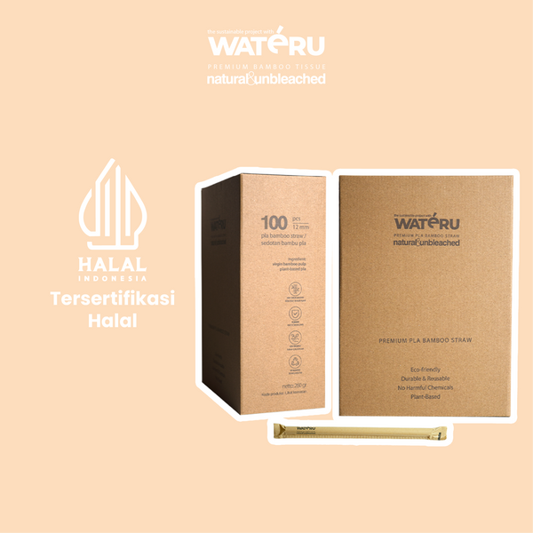 Wateru Bamboo Straw 12mm (20 packs)