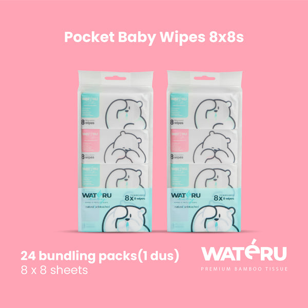 Wateru Pocket Baby Wipes (24 packs)