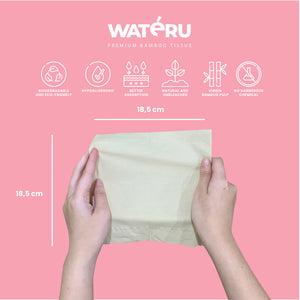 Wateru Pocket Facial Tissue (3 packs)