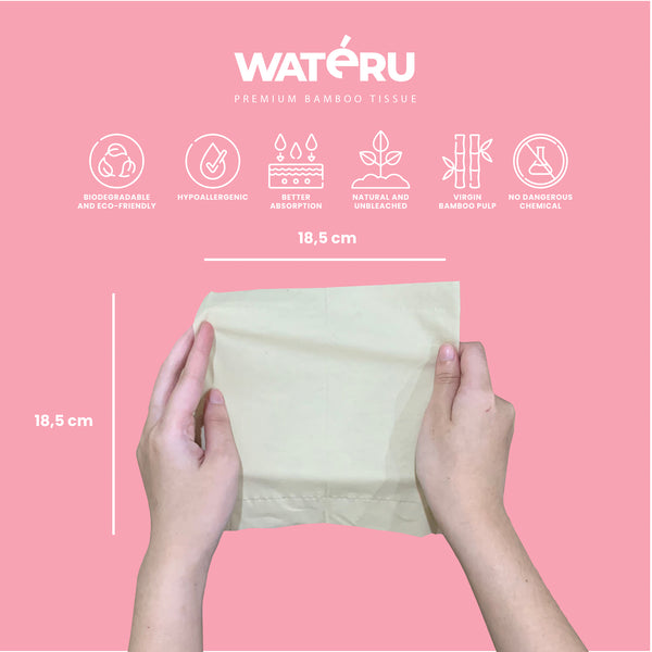 Wateru Pocket Facial Tissue (3 packs)