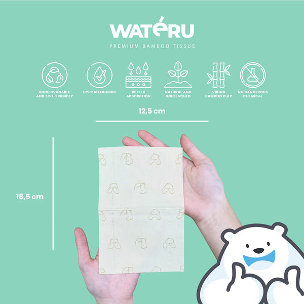 Wateru Printed Tissue 50s (6 packs)