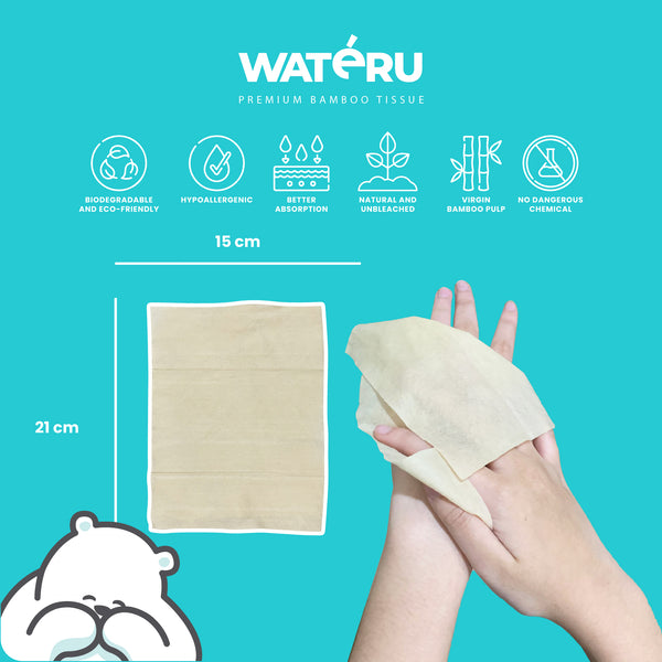 Wateru Pocket Baby Wipes (2 packs)