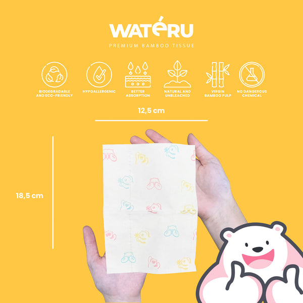 White Printed Pocket Tissue (60 packs)