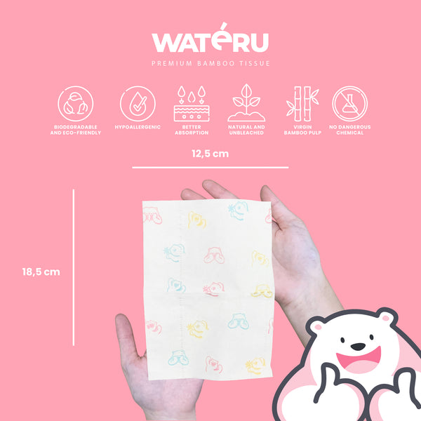 White Printed Pocket Tissue (3 packs)