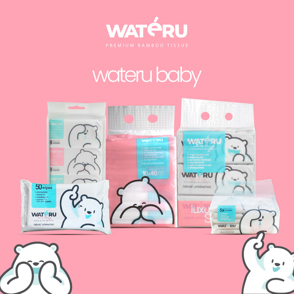 Wateru Pocket Baby Wipes (24 packs)