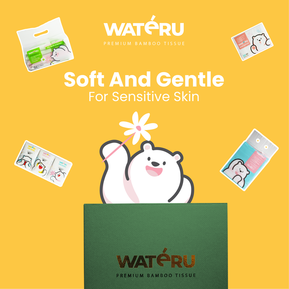 Special Giftbox 1 (2 packs Mini Antibacterial, 2 packs White Printed Pocket, 2 packs White Printed Tissue, 1 pack F40s)