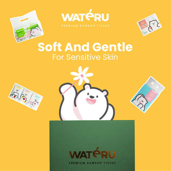 Special Giftbox 1 (2 packs Mini Antibacterial, 2 packs White Printed Pocket, 2 packs White Printed Tissue, 1 pack F40s)