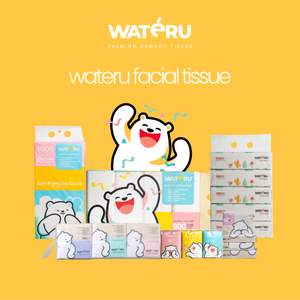 Wateru Facial Tissue 900s (2 packs)