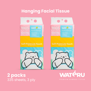 Wateru Hanging Facial Tissue (2 packs)