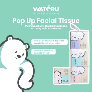 Wateru Pop Up Facial Tissue ( (2 bundling packs)