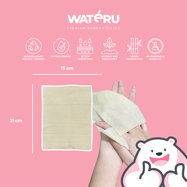 Wateru Baby Wipes (2 packs)