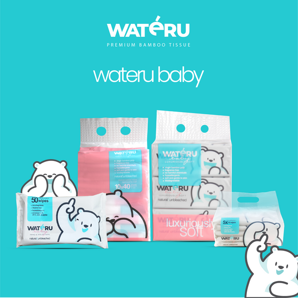 Wateru Mini Baby Wipes (2 packs)