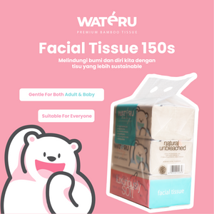 Wateru Facial Tissue Luxuriously Soft 150s (2 bundling packs)