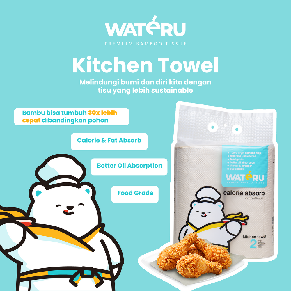 Wateru Kitchen Towel (2 packs)