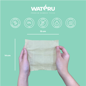 Wateru Pocket Antibacterial Wipes 8x8s (2 packs)