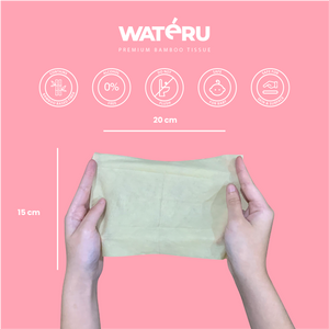 Wateru Mini Antibacterial Wipes 5x10s (2 packs)