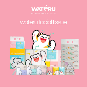 Wateru Pop Up Facial Tissue (10 bundling packs)