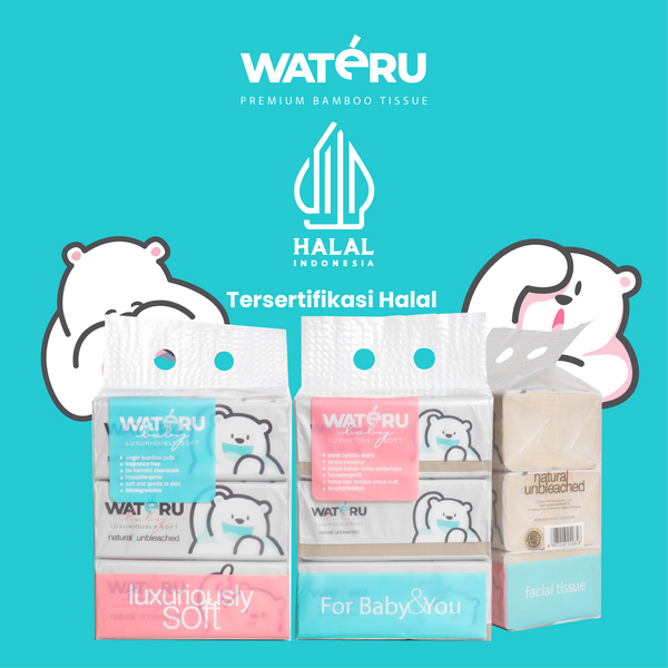 Wateru Facial Tissue Luxuriously Soft 150s (12 bundling packs)
