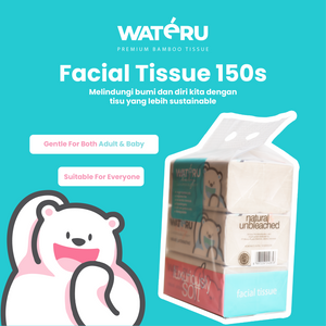 Wateru Facial Tissue Luxuriously Soft 150s (12 bundling packs)
