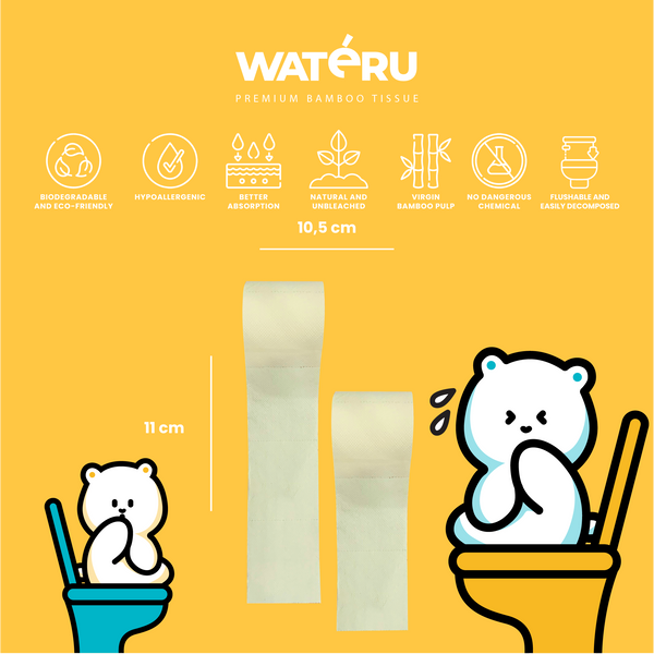 Wateru Toilet Tissue (8 packs)