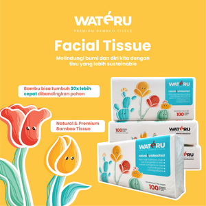 Wateru Facial Tissue 100s (50 packs)