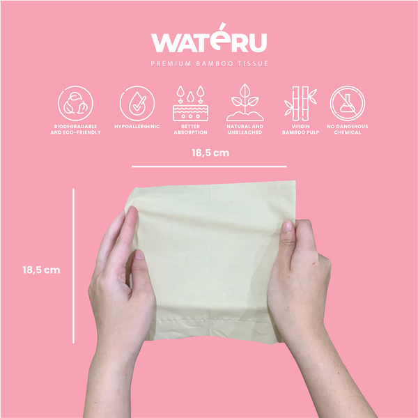 Wateru Facial Tissue 900s (8 packs)