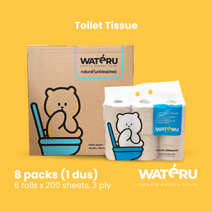 Wateru Toilet Tissue (8 packs)