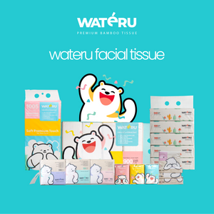 Wateru Facial Printed Tissue 50s (90 packs)