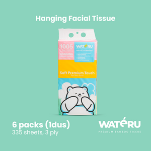 Wateru Hanging Facial Tissue (6 packs)