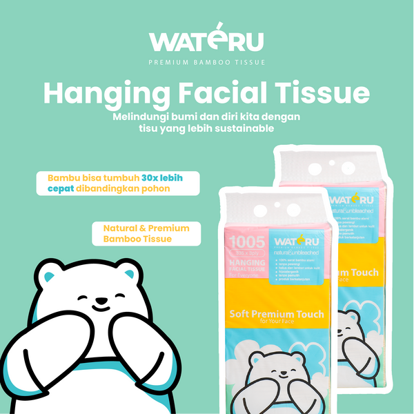 Wateru Hanging Facial Tissue (6 packs)