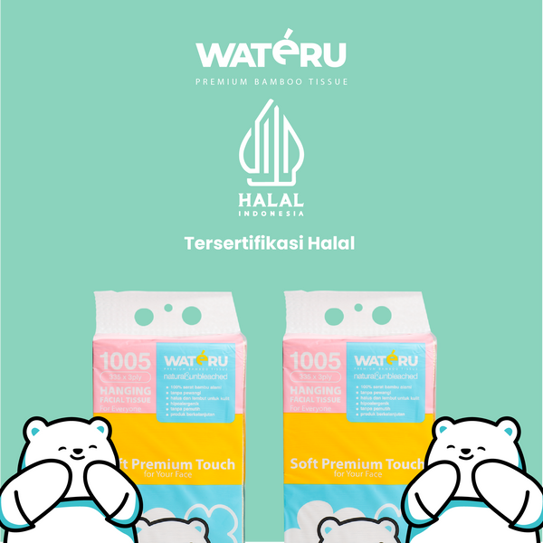 Wateru Hanging Facial Tissue (6 packs)