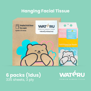 Wateru Hanging Facial Tissue (6 packs)