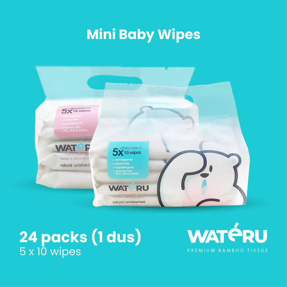 Wateru Mini Baby Wipes (24 packs)