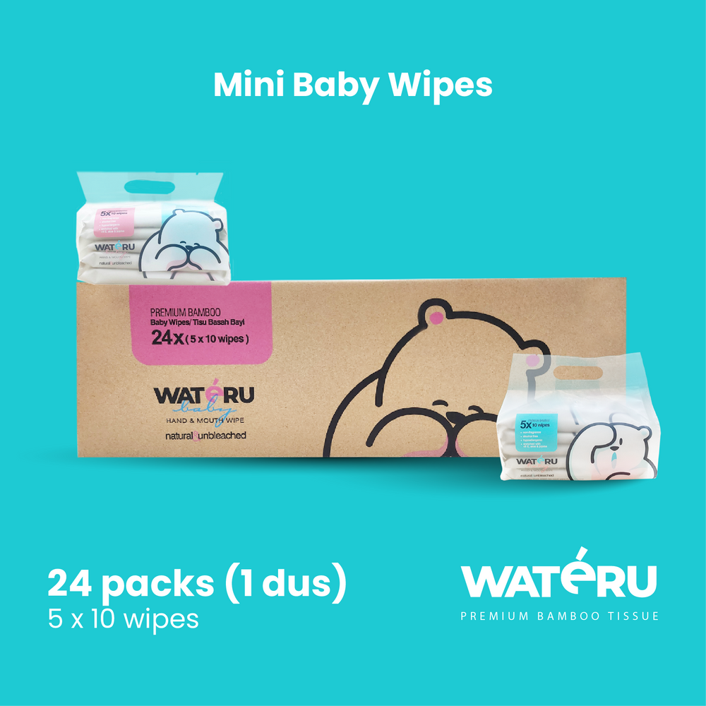 Wateru Mini Baby Wipes (24 packs)